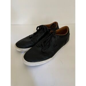 Lacoste Bayliss Black Leather Sneakers Men’s Size 9